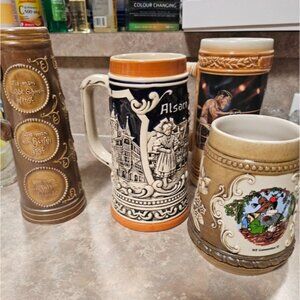 GERMAN MUG STEINS $35 EACH PIECE